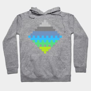 pixel pattern C Hoodie